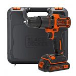 BLACK + DECKER BCD700S1K 18V Lithium-ion 2 Gear Hammer Drill with carry case.