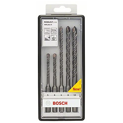 Bosch Professional 2607019927 Robust Line SDS Plus-5 Drill Bit Set.