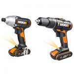WORX WX938 18V (20V MAX) Impact Driver and Hammer Drill Twin Pack.